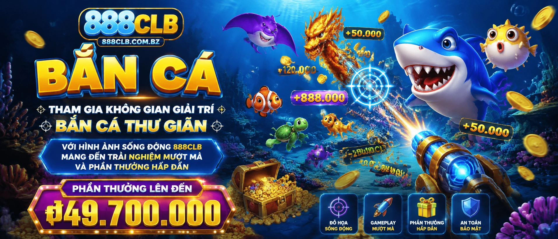Khu vực trò chơi và thông tin dịch vụ 888clb